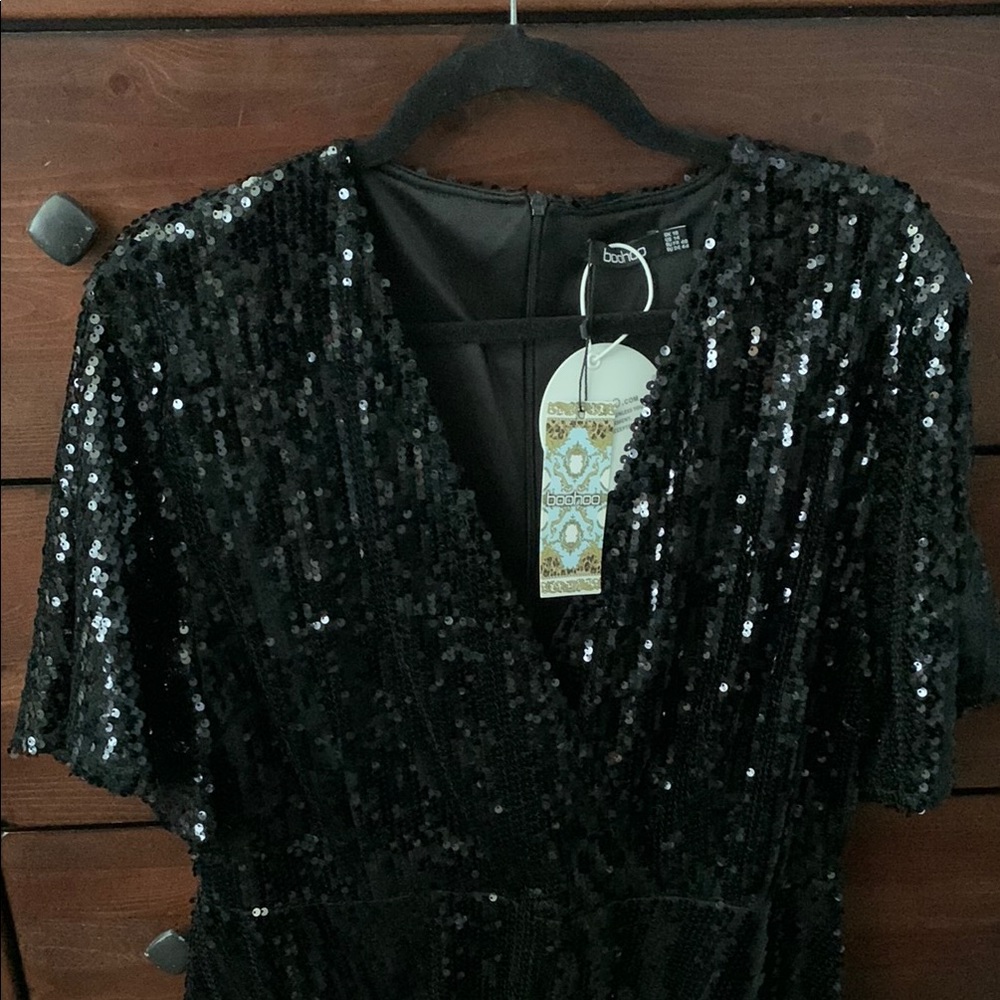 Black Sequin Dress - Picture 2 of 4